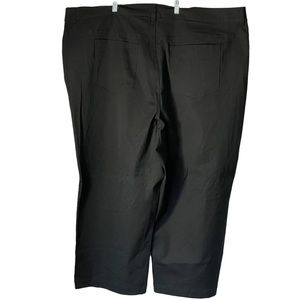 Universal Standard Black Twill Crop Pants